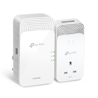 Комплект гигабитных Powerline-адаптеров TP-LINK PGW2440 KIT G.HN2400 с AX1800 Wi-Fi 6